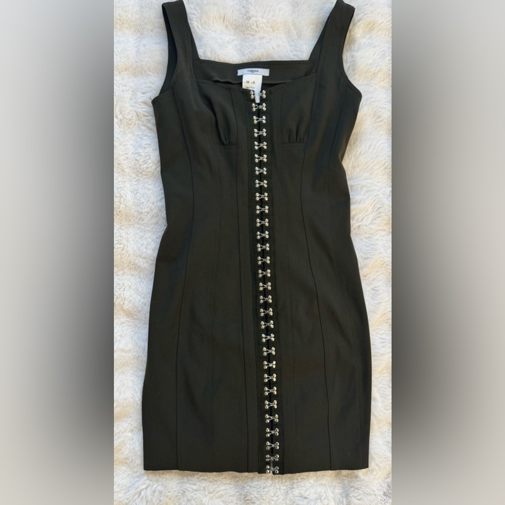 VERTIGO Paris Women’s Mini Dark Green Dress Size 6